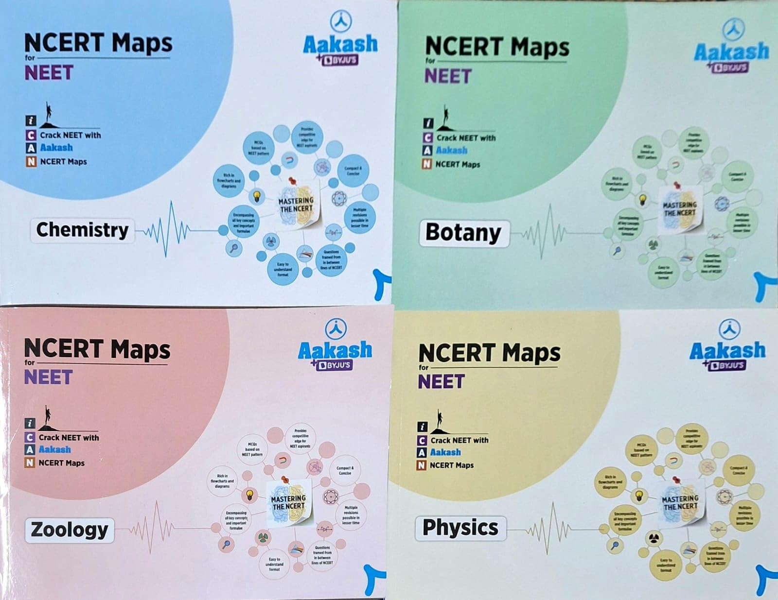 Aakash NCERT Maps for NEET (Physics, Chemistry, Botany & Zoology)