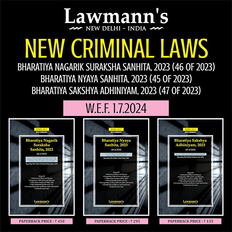 Lawmann’s New Criminal Laws Combo | Set of 3 Books