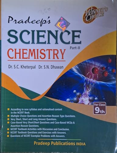 Pradeep's Science Part - II Chemistry for Class 9 - Latest Edition with New Updated Contents 2024-25 CBSE Exams (Original Copy with Hologam Sticker)