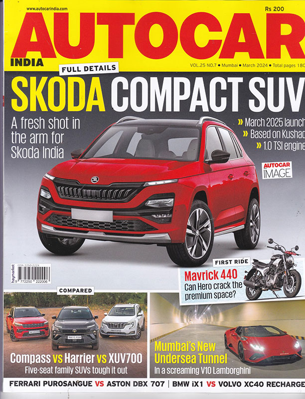 Autocar india March 2024 : Skoda Compact SUV