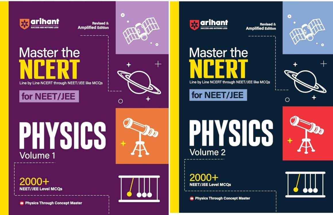 Master the NCERT for NEET and JEE Physics Vol 1&2 New Revised Edition 2024 Arihant Publication