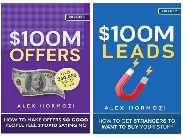 100 Million Leads + 100 Million Offers By Alex Hormozi Paperback (Combo of 2)