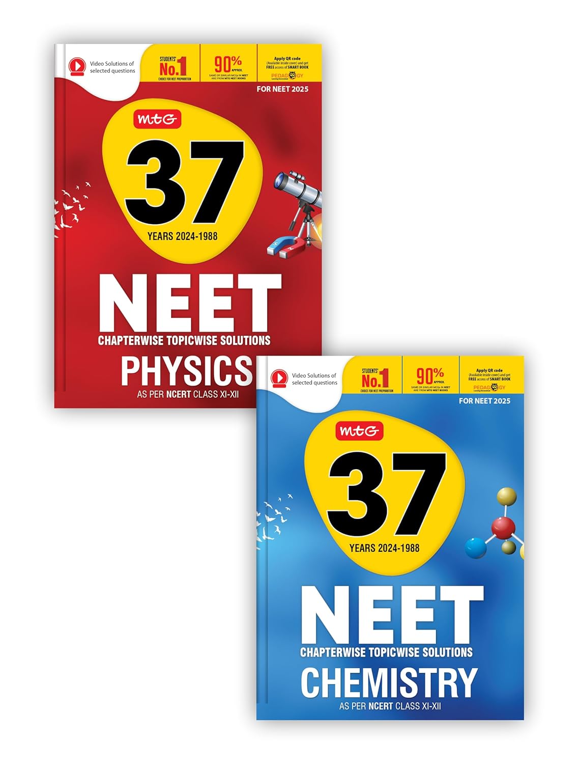 MTG 37 Years NEET Previous Year Solved Question Papers