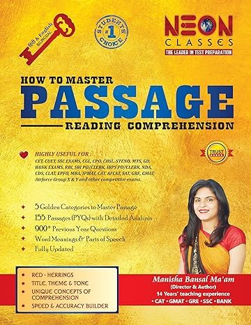 NEON CLESSES Passage- Reading Comprehension by Manisha Bansal