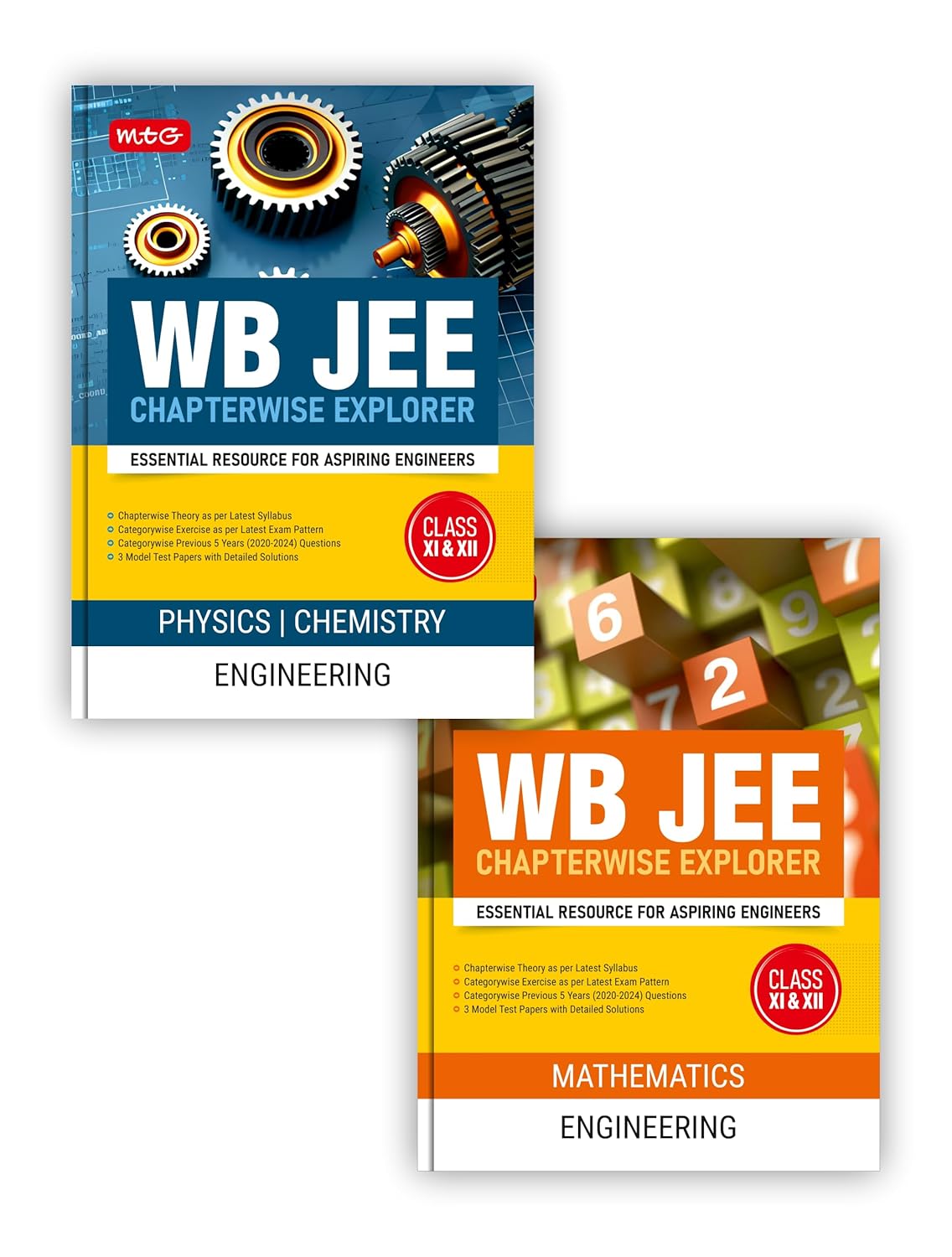 MTG WB JEE Chapterwise Explorer Physics, Chemistry & Mathematics For 2025 Exam (Set of 2 Books)