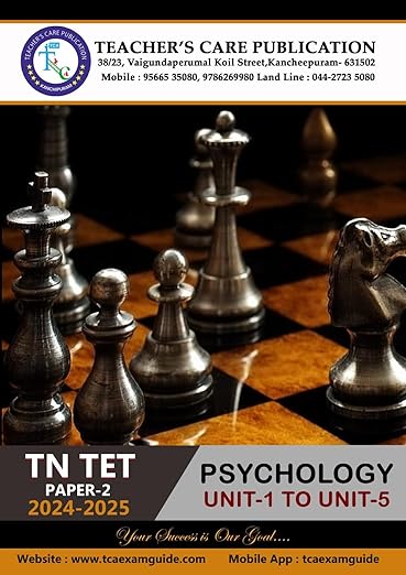 TN TET - Paper II: Child Development & Pedagogy Study Material (UNIT 1 TO 5) - 2024 (Tamil Medium)