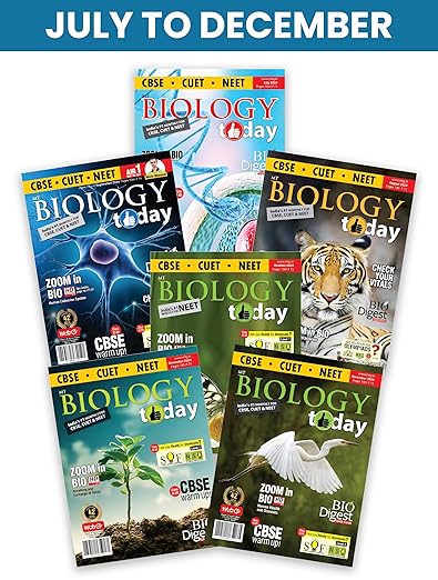 MTG Monthly Magazines (July to December 2024)  Biology Today | For NEET Exam 2025 (Set of 6 Books)