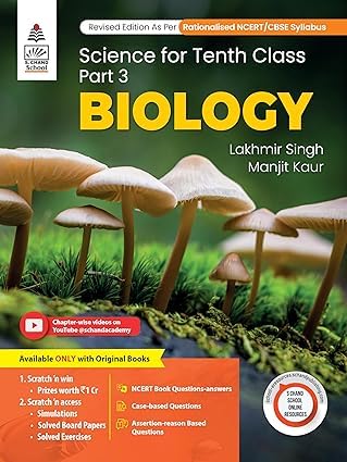 Lakhmir Singh, Class 10th Part3 Blology 202526 Edition Containing Answers to NCERT Book Questions