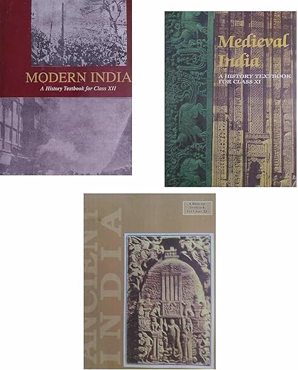 Ncert Old History Books Ancient India, Modern India & Medieval India For UPSC, Civil Services Exams & IAS Prelims & Mains (Set Of 3 Books) (English Medium)