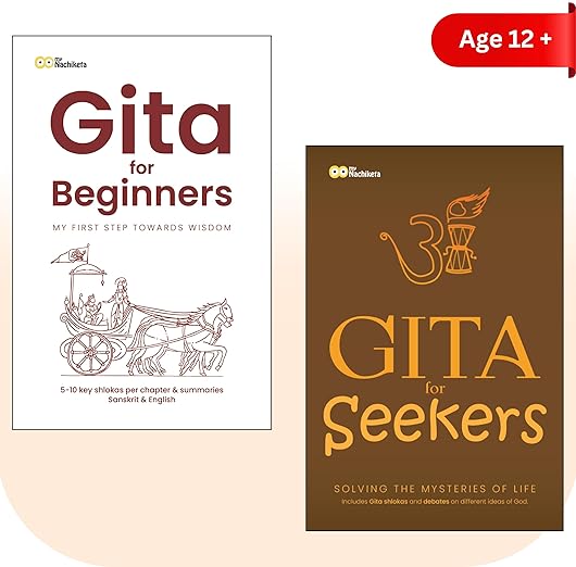 Gita made easy & simple | 160 shlokas from 18 chapters explained in English | Solving mysteries of life | Combo Pack of 2 books | Gita for Beginners (GFB) & Gita for Seekers (GFS)