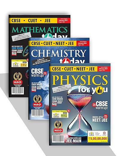 MTG Monthly Magazines Of February 2025 - Physics For You, Chemistry Today, Mathematics Today For JEE Exam 2025